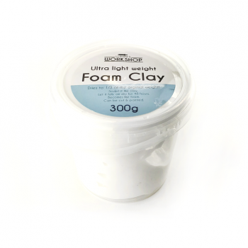 Ultra Light Weight Foam Clay White 300g